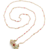 sautoir rhodonite et coeur sacré rouge