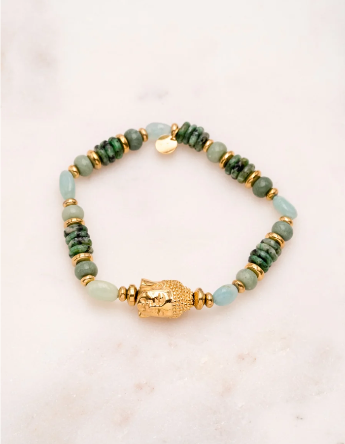 bracelet karmiel tete bouddha agate