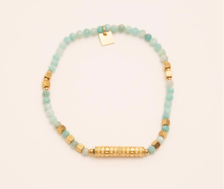 bracelet bohm pierres naturelles turquoise