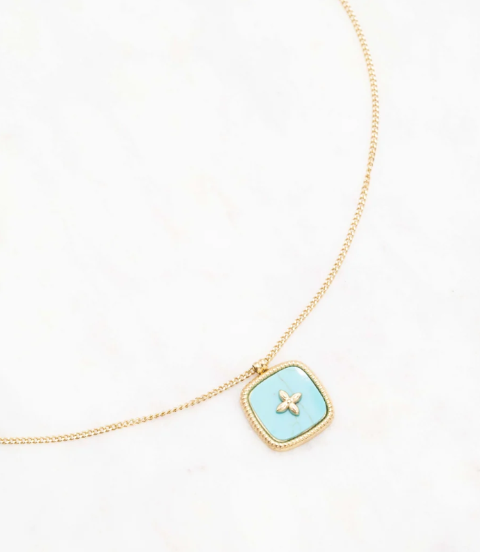 collier wilna turquoise reconstituee